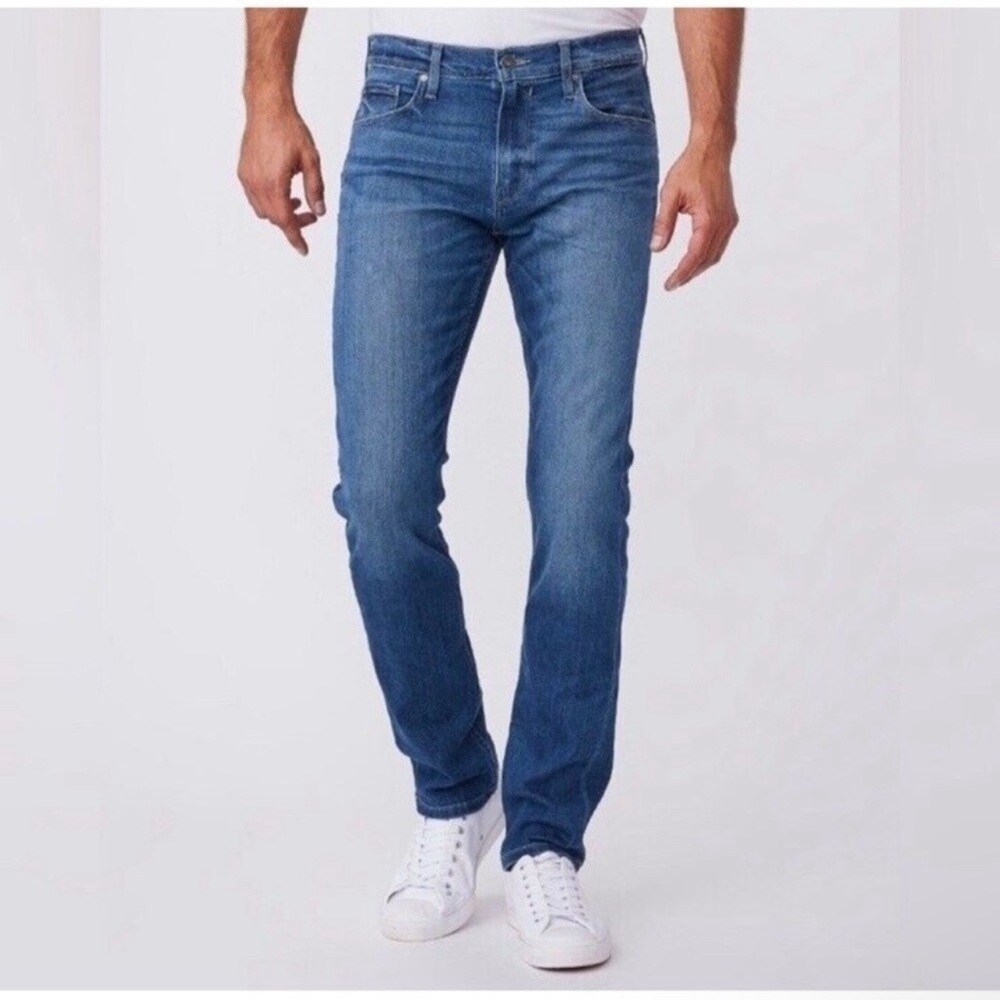 Paige Blue Federal Slim Straight Jeans 30W